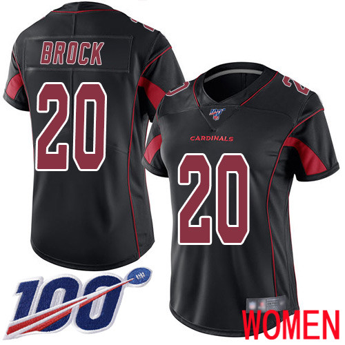Arizona Cardinals Limited Black Women Tramaine Brock Jersey NFL Football #20 100th Season Rush Vapor Untouchable